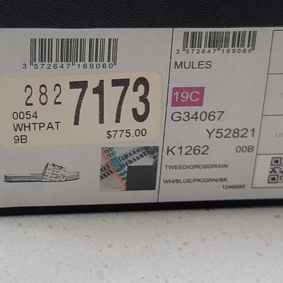 Authentic Chanel Tweed Mules 39EU very good condition White, Tweed - Picture 3 of 10